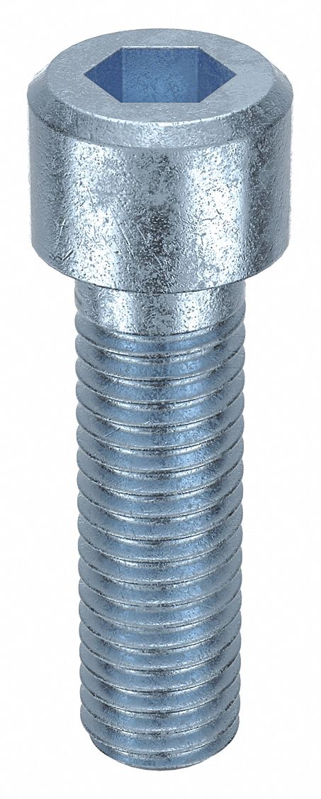 Socket Head Cap Screw: 1/2"-13 Thread Size, 1 3/4 in Lg, Std, Zinc Plated, Alloy Steel, 10 PK