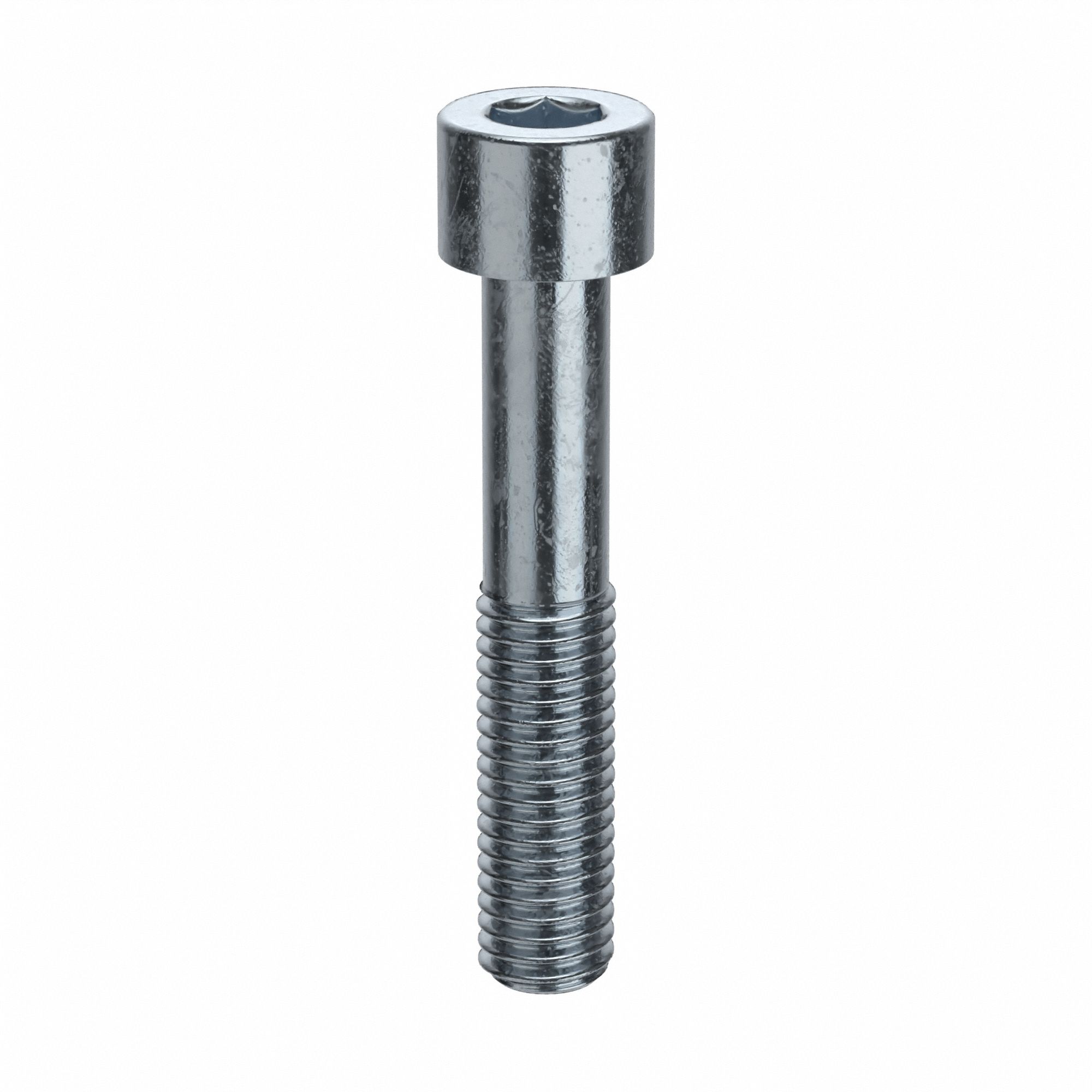 Socket Head Cap Screw: 1/2"-13 Thread Size, 2 3/4 in Lg, Std, Zinc Plated, Alloy Steel, 10 PK