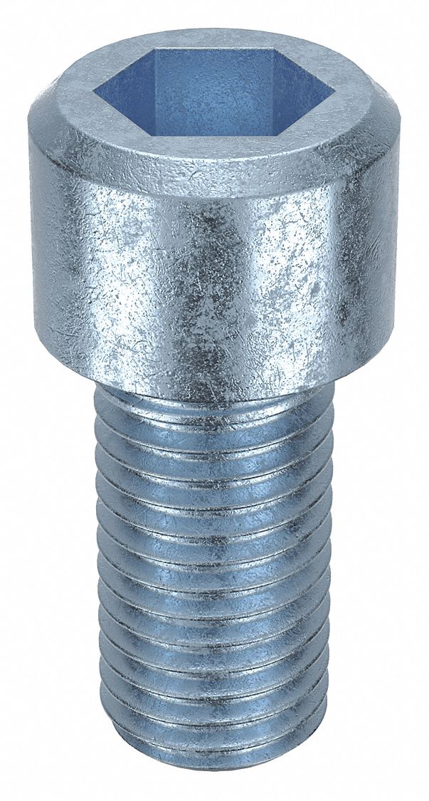 Socket Head Cap Screw: 3/4"-10 Thread Size, 1 1/2 in Lg, Std, Zinc Plated, Alloy Steel, 5 PK