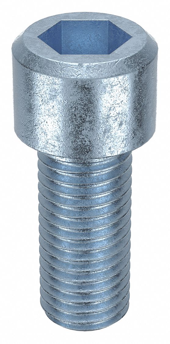 Socket Head Cap Screw: 3/4"-10 Thread Size, 1 3/4 in Lg, Std, Zinc Plated, Alloy Steel, 5 PK