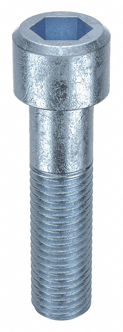 Socket Head Cap Screw: 3/4"-10 Thread Size, 3 in Lg, Std, Zinc Plated, Alloy Steel, 5 PK