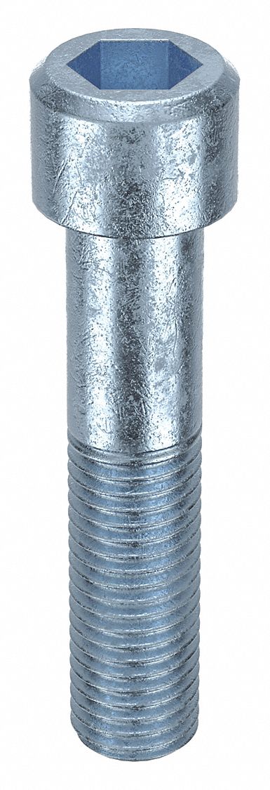 Socket Head Cap Screw: 3/4"-10 Thread Size, 3 1/2 in Lg, Std, Zinc Plated, Alloy Steel, 5 PK