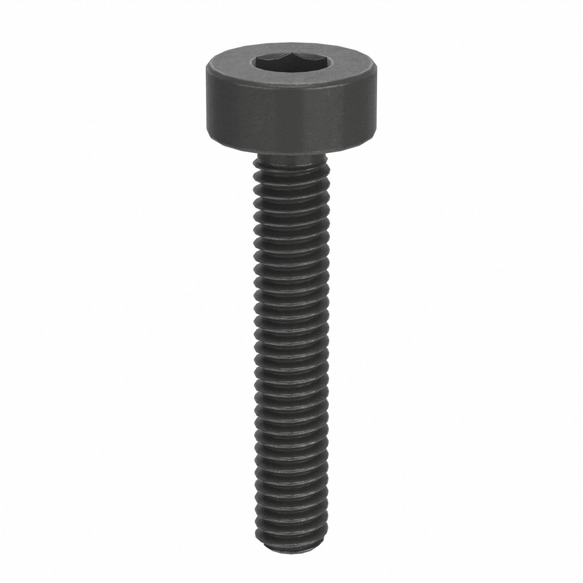 SOCKET HEAD CAP SCREW, #2-64 THREAD SIZE, ½ IN L, STANDARD, BLACK OXIDE, STEEL, UNF, 100 PK