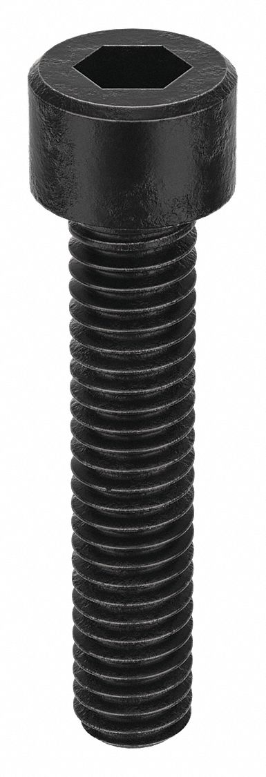 SOCKET HEAD CAP SCREW, #3-56 THREAD SIZE, ½ IN L, STANDARD, BLACK OXIDE, STEEL, UNF, 100 PK