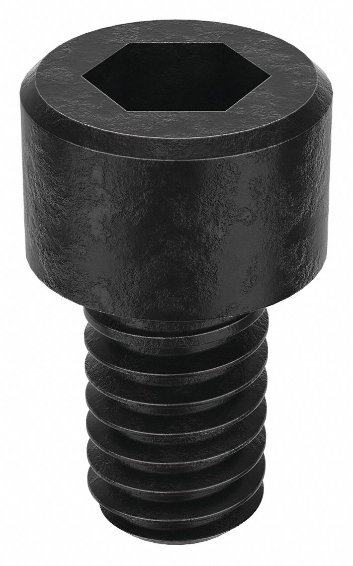 Socket Head Cap Screw: #4-48 Thread Size, 3/16 in Lg, Std, Black Oxide, Alloy Steel, 100 PK