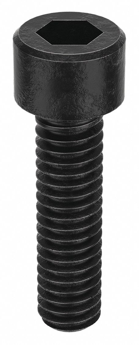 Socket Head Cap Screw: #4-48 Thread Size, 7/16 in Lg, Std, Black Oxide, Alloy Steel, 100 PK