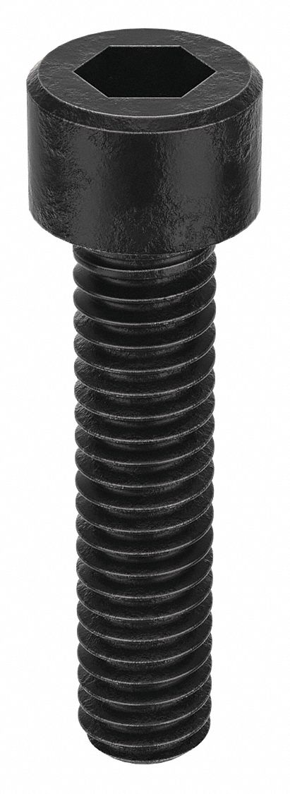 Socket Head Cap Screw: #4-48 Thread Size, 1/2 in Lg, Std, Black Oxide, Alloy Steel, 100 PK