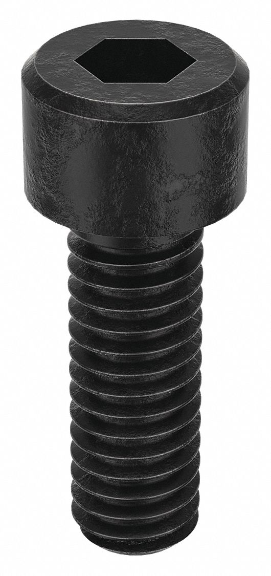 Socket Head Cap Screw: #5-44 Thread Size, 3/8 in Lg, Std, Black Oxide, Alloy Steel, 100 PK