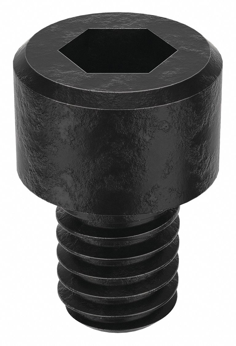 Socket Head Cap Screw: #6-40 Thread Size, 3/16 in Lg, Std, Black Oxide, Alloy Steel, 100 PK