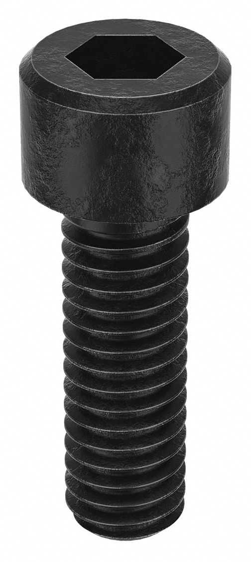 Socket Head Cap Screw: #6-40 Thread Size, 7/16 in Lg, Std, Black Oxide, Alloy Steel, 100 PK