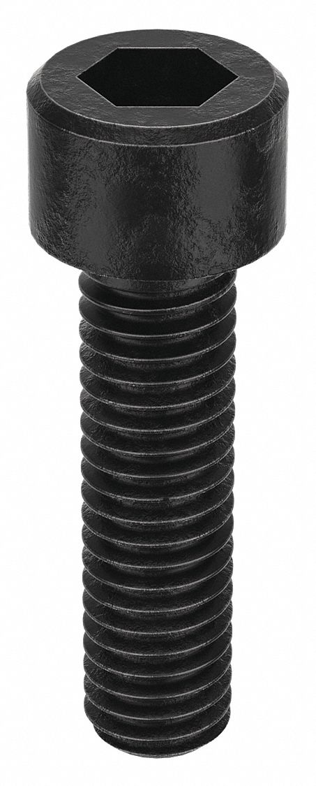 Socket Head Cap Screw: #8-36 Thread Size, 5/8 in Lg, Std, Black Oxide, Alloy Steel, 100 PK