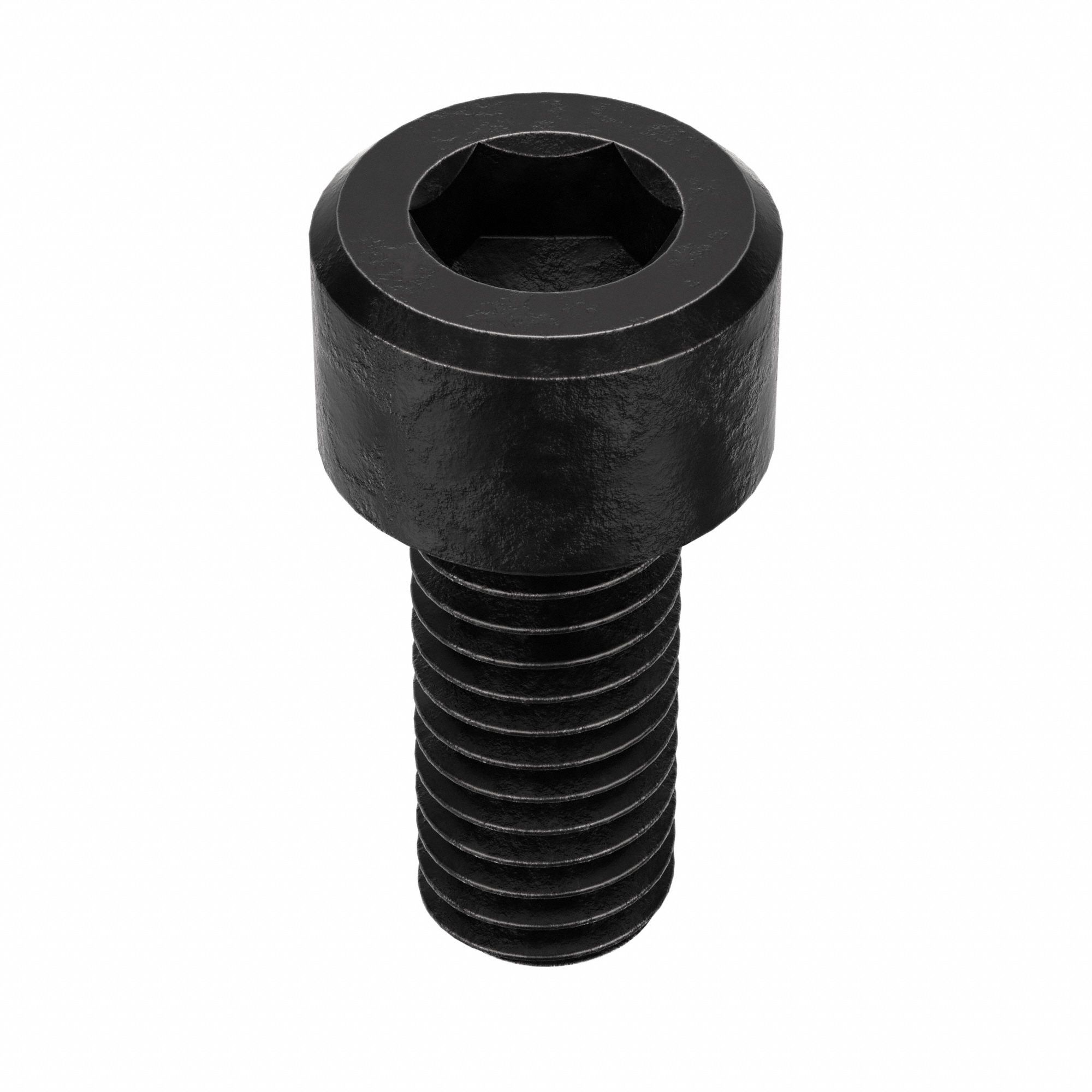 Socket Head Cap Screw: #10-32 Thread Size, 7/16 in Lg, Std, Black Oxide, Alloy Steel, 100 PK