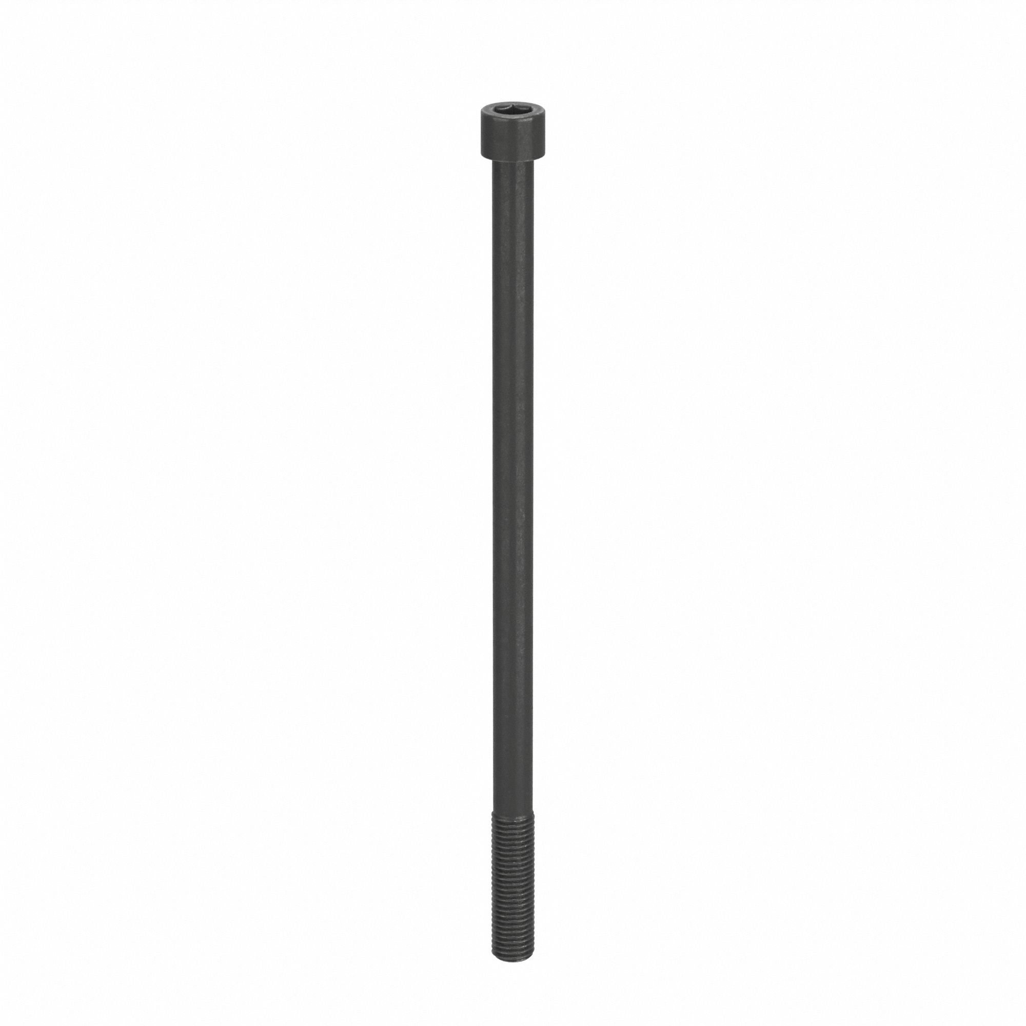 Socket Head Cap Screw: 5/16"-24 Thread Size, 6 in Lg, Std, Black Oxide, Alloy Steel, 10 PK