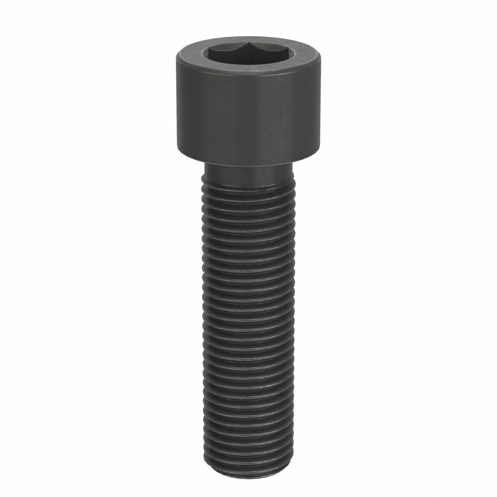 Socket Head Cap Screw: 3/8"-24 Thread Size, 1 3/8 in Lg, Std, Black Oxide, Alloy Steel, 50 PK