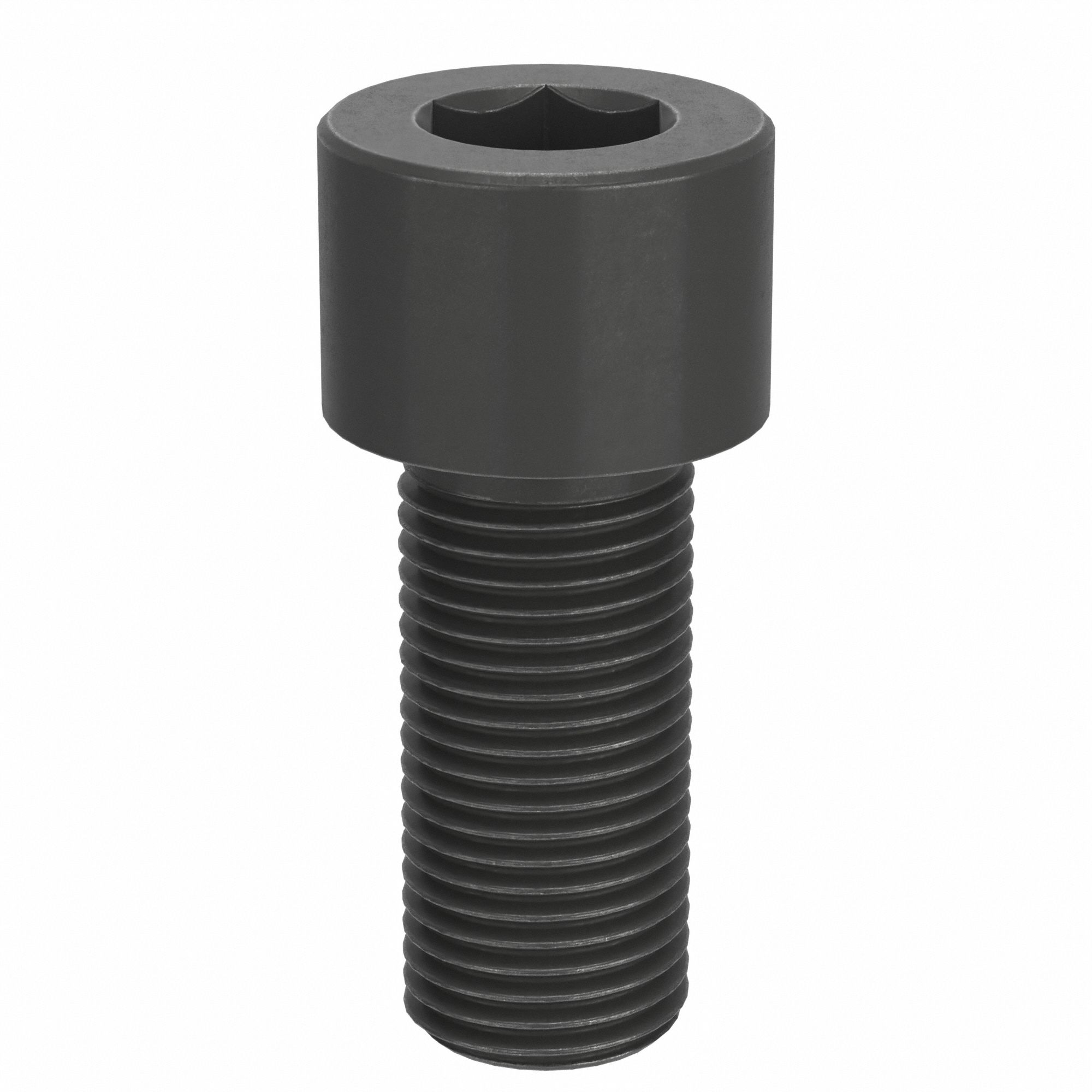 Socket Head Cap Screw: 1/2"-20 Thread Size, 1 1/8 in Lg, Std, Black Oxide, Alloy Steel, 10 PK