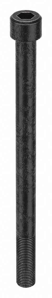 Socket Head Cap Screw: 1/2"-20 Thread Size, 7 in Lg, Std, Black Oxide, Alloy Steel, 5 PK