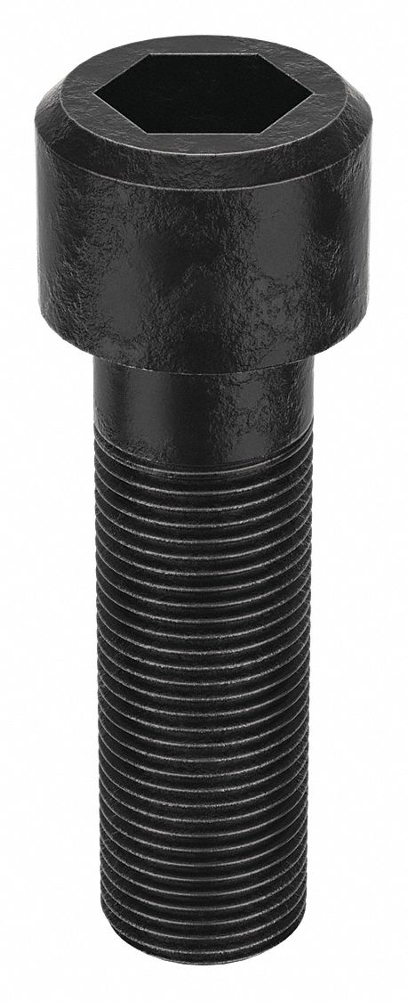 Socket Head Cap Screw: 3/4"-16 Thread Size, 2 1/2 in Lg, Std, Black Oxide, Alloy Steel, 5 PK