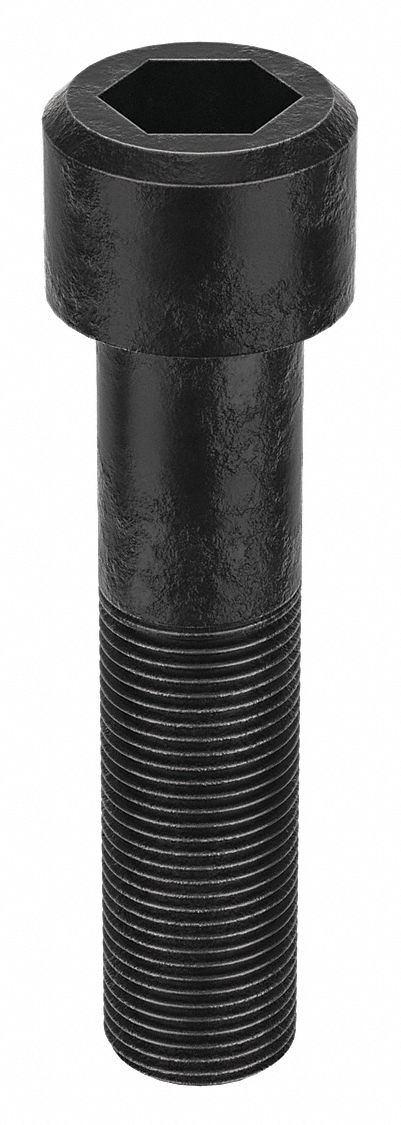 Socket Head Cap Screw: 3/4"-16 Thread Size, 3 1/4 in Lg, Std, Black Oxide, Alloy Steel, 5 PK