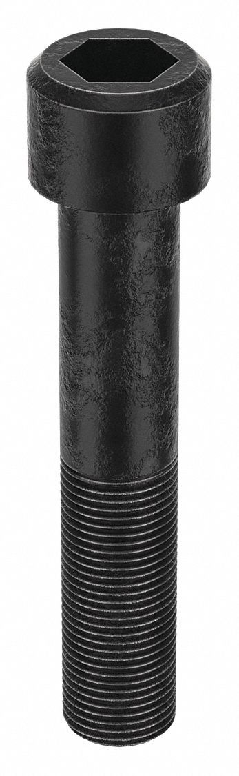 Socket Head Cap Screw: 3/4"-16 Thread Size, 4 in Lg, Std, Black Oxide, Alloy Steel, 5 PK