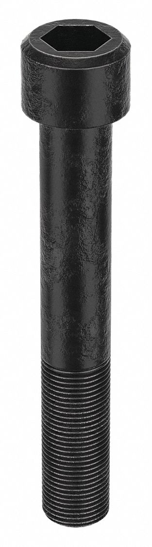 Socket Head Cap Screw: 3/4"-16 Thread Size, 5 in Lg, Std, Black Oxide, Alloy Steel, 5 PK