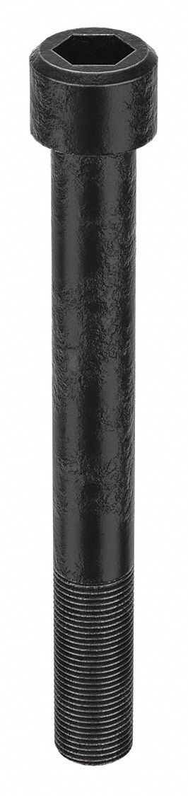 Socket Head Cap Screw: 3/4"-16 Thread Size, 6 1/2 in Lg, Std, Black Oxide, Alloy Steel, 5/8 in Drive