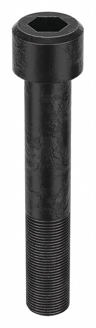 VIS D'ASS SIX PANS CREUX,1"-14,6PO LO,STANDARD,OXYDE NOIR,ACIER,TÊTE 1PO H, ACIER