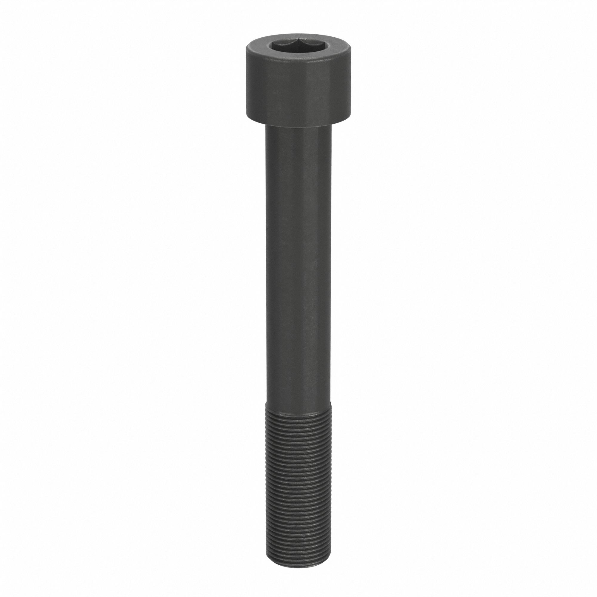 Socket Head Cap Screw: 1"-14 Thread Size, 7 in Lg, Std, Black Oxide, Alloy Steel, 1 in Head Ht