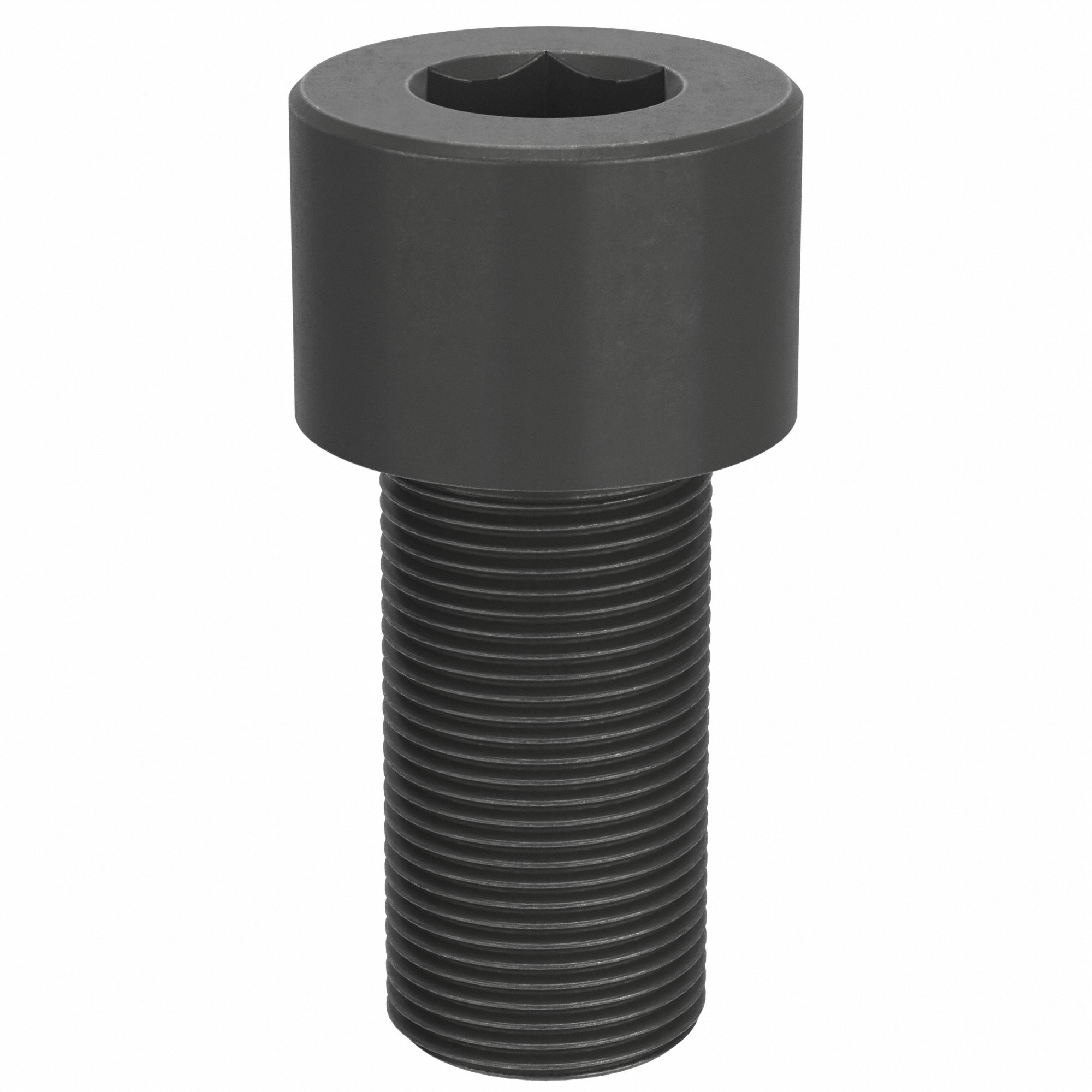 Socket Head Cap Screw: 1 1/4"-12 Thread Size, 2 1/2 in Lg, Std, Black Oxide, Alloy Steel