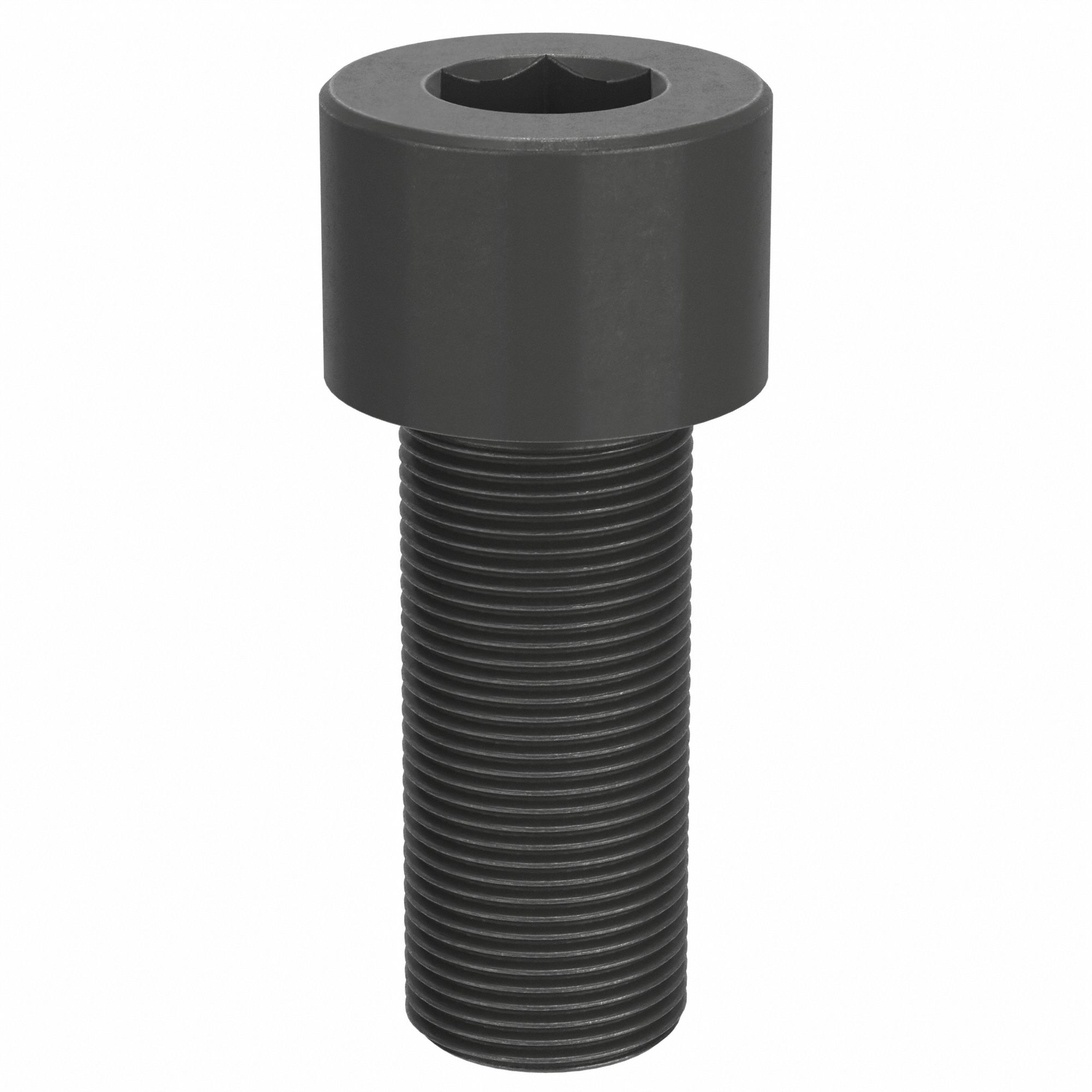 Socket Head Cap Screw: 1 1/4"-12 Thread Size, 3 in Lg, Std, Black Oxide, Alloy Steel, 7/8 in Drive