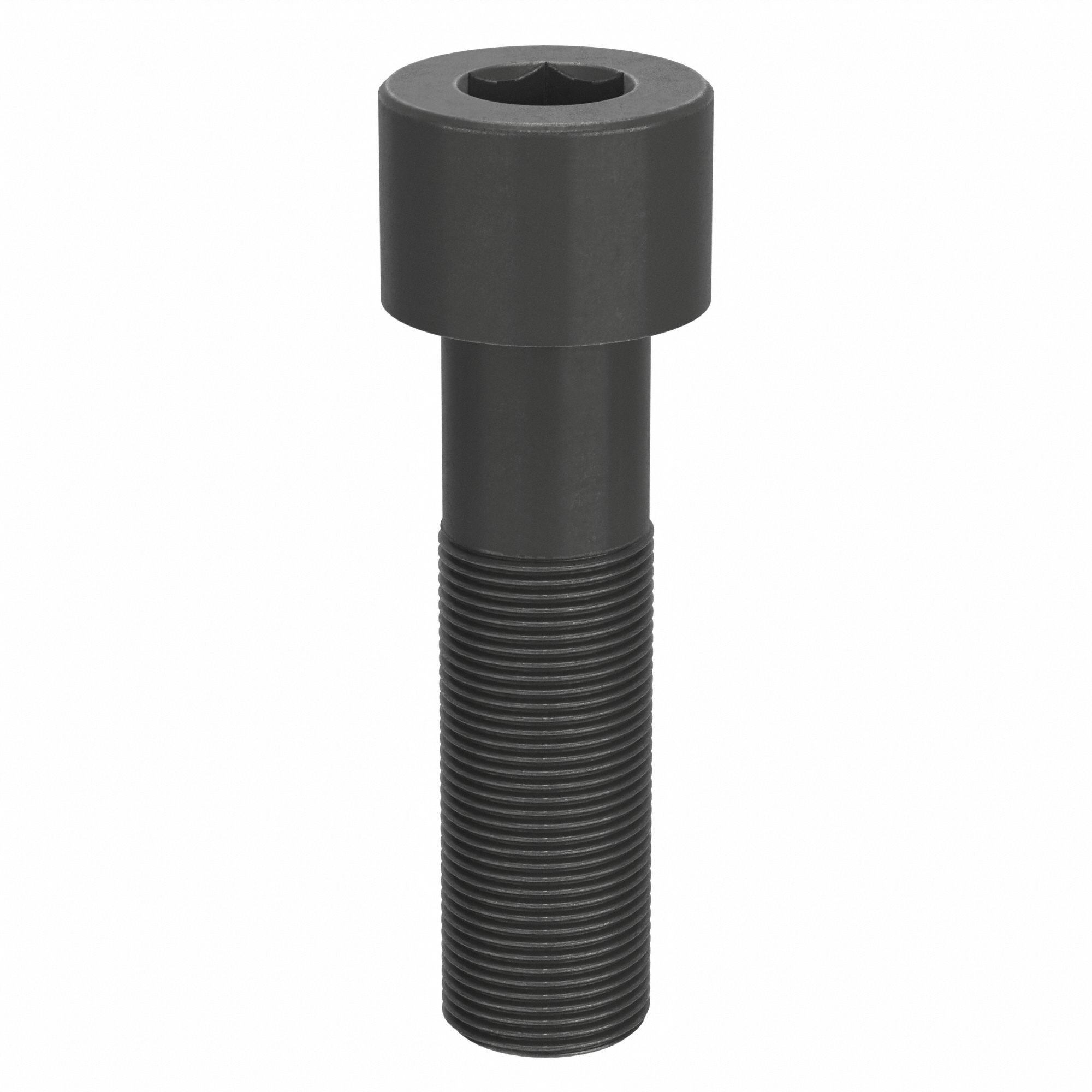 Socket Head Cap Screw: 1 1/4"-12 Thread Size, 4 1/2 in Lg, Std, Black Oxide, Alloy Steel