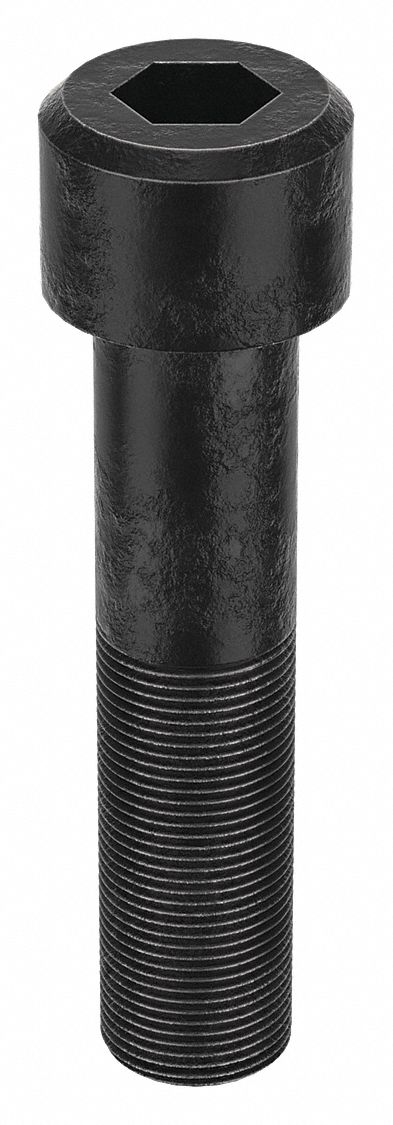 Socket Head Cap Screw: 1 1/4"-12 Thread Size, 5 1/2 in Lg, Std, Black Oxide, Alloy Steel
