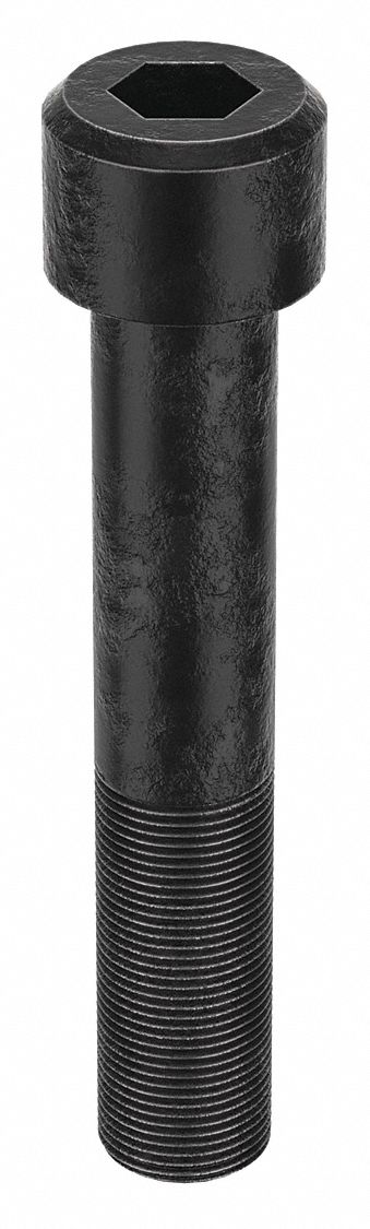 Socket Head Cap Screw: 1 1/4"-12 Thread Size, 7 in Lg, Std, Black Oxide, Alloy Steel, 7/8 in Drive