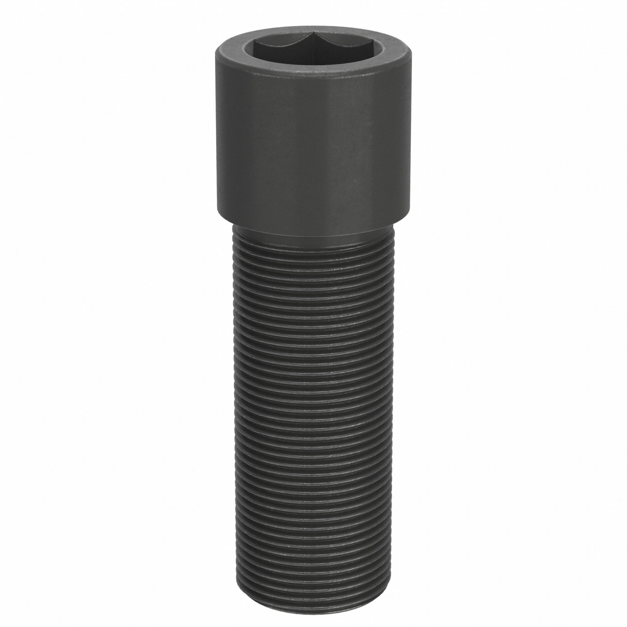 Socket Head Cap Screw: 1 3/8"-12 Thread Size, 3 1/2 in Lg, Std, Black Oxide, Alloy Steel, 1 in Drive