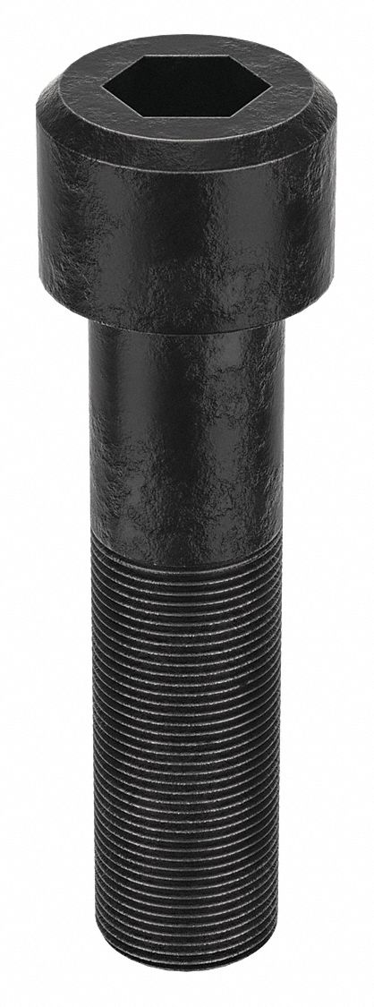 Socket Head Cap Screw: 1 3/8"-12 Thread Size, 5 1/2 in Lg, Std, Black Oxide, Alloy Steel, 1 in Drive