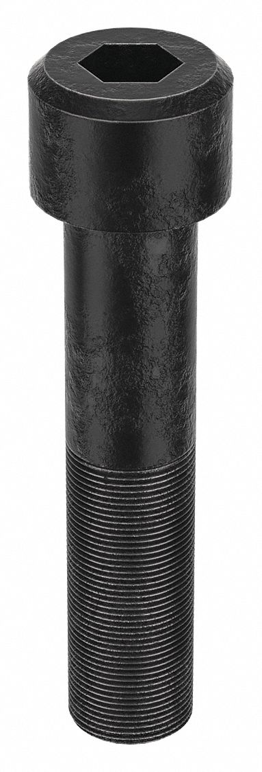 Socket Head Cap Screw: 1 1/2"-12 Thread Size, 7 in Lg, Std, Black Oxide, Alloy Steel, 1.5 in Head Ht