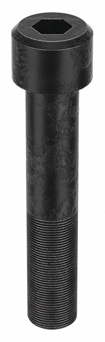 Socket Head Cap Screw: 1 1/2"-12 Thread Size, 8 in Lg, Std, Black Oxide, Alloy Steel, 1.5 in Head Ht