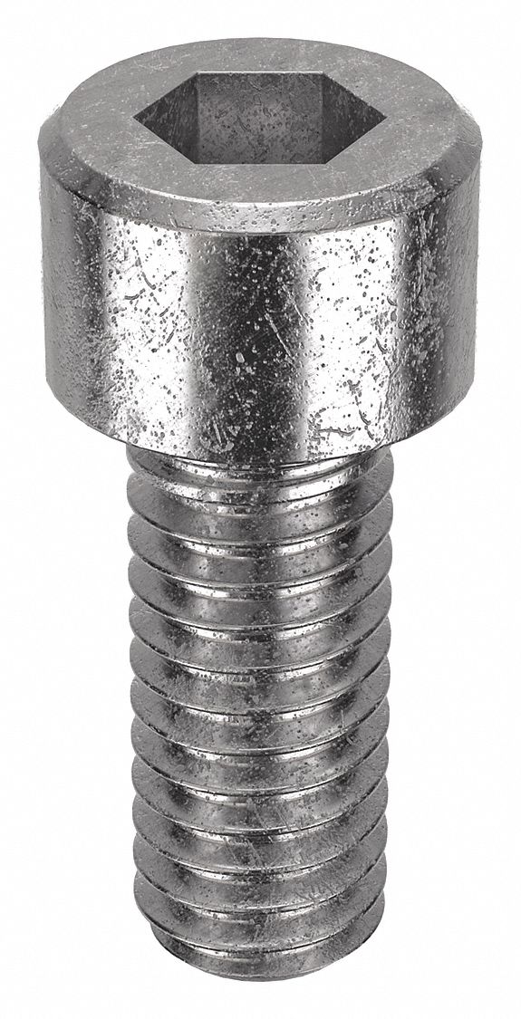 Socket Head Cap Screw: #3-56 Thread Size, 1/4 in Lg, Std, Plain, Stainless Steel, 18-8, 100 PK