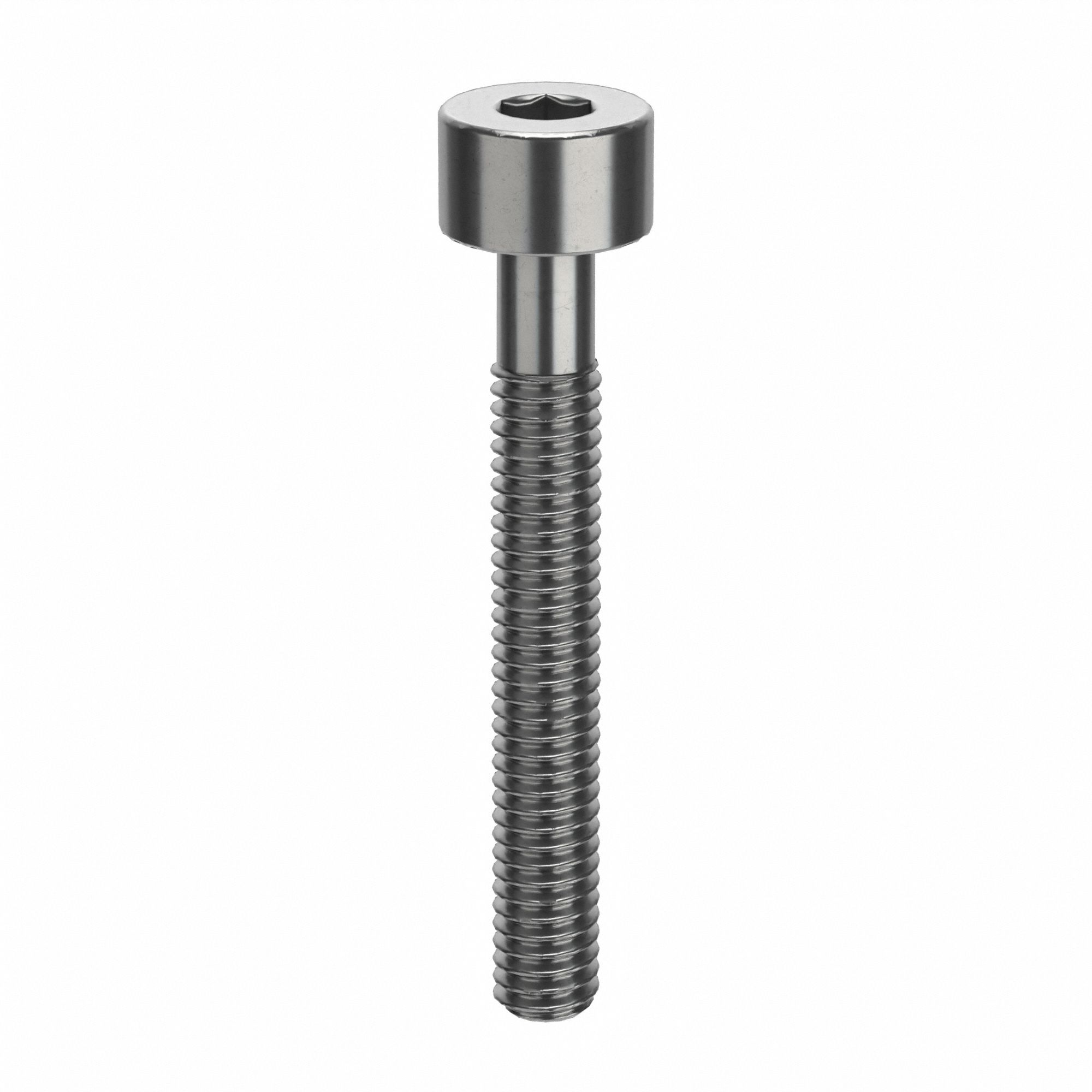 Socket Head Cap Screw: #3-56 Thread Size, 3/4 in Lg, Std, Plain, Stainless Steel, 18-8, 100 PK