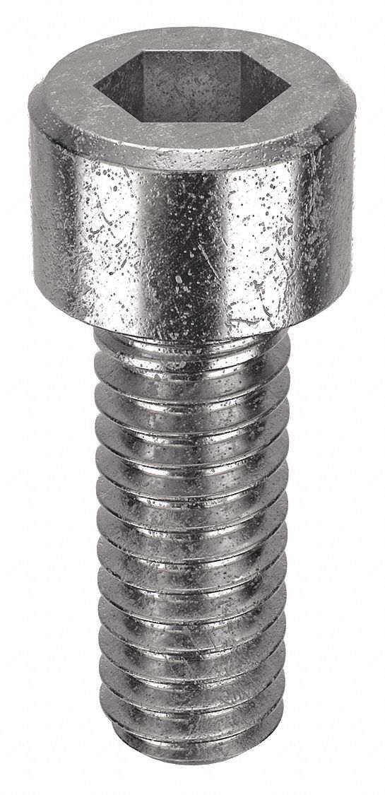 Socket Head Cap Screw: #4-48 Thread Size, 5/16 in Lg, Std, Plain, Stainless Steel, 18-8, 100 PK