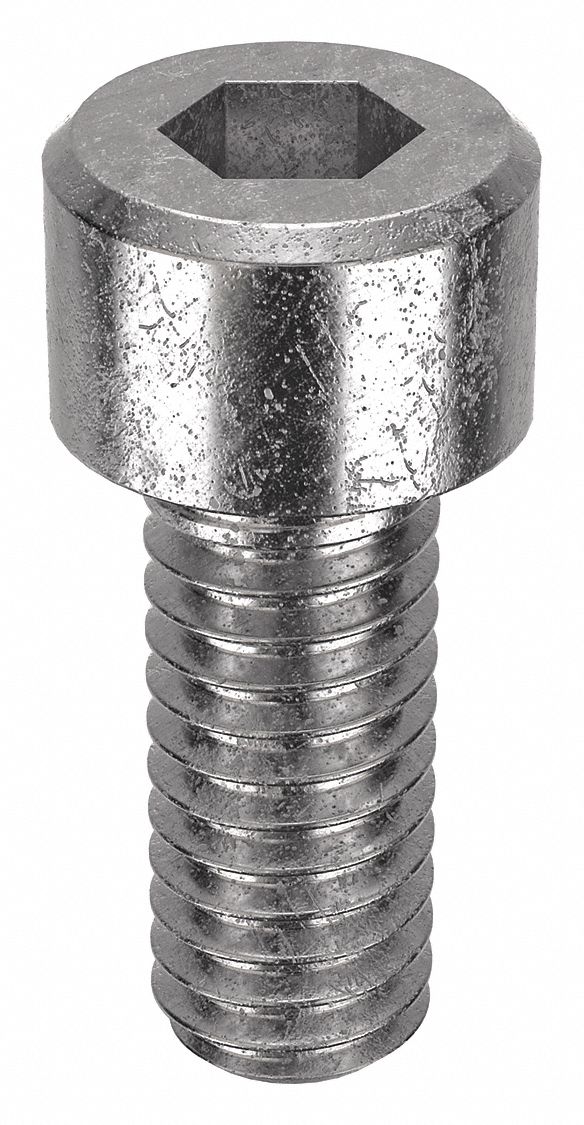 Socket Head Cap Screw: #5-44 Thread Size, 5/16 in Lg, Std, Plain, Stainless Steel, 18-8, 100 PK