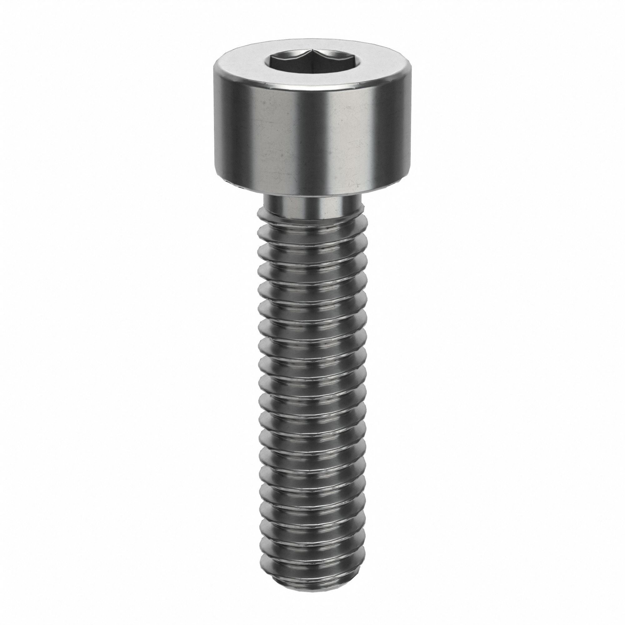 Socket Head Cap Screw: #5-44 Thread Size, 1/2 in Lg, Std, Plain, Stainless Steel, 18-8, 100 PK