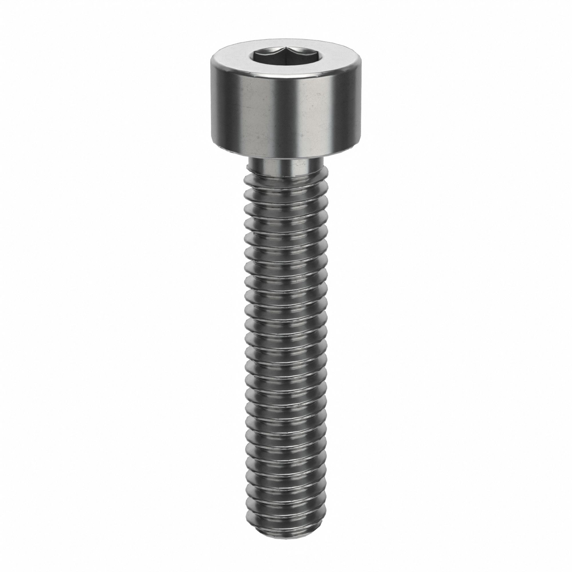 Socket Head Cap Screw: #5-44 Thread Size, 5/8 in Lg, Std, Plain, Stainless Steel, 18-8, 100 PK