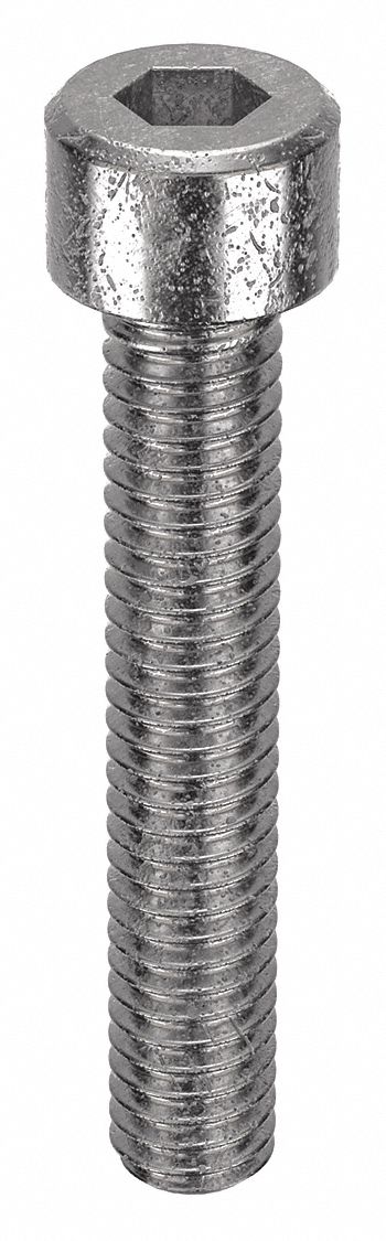 Socket Head Cap Screw: #5-44 Thread Size, 3/4 in Lg, Std, Plain, Stainless Steel, 18-8, 100 PK