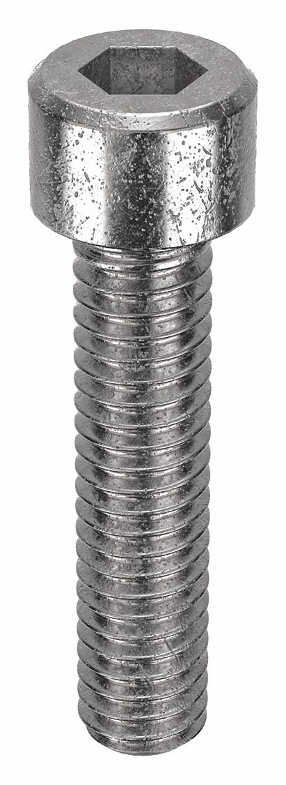 Socket Head Cap Screw: #6-40 Thread Size, 5/8 in Lg, Std, Plain, Stainless Steel, 18-8, 100 PK