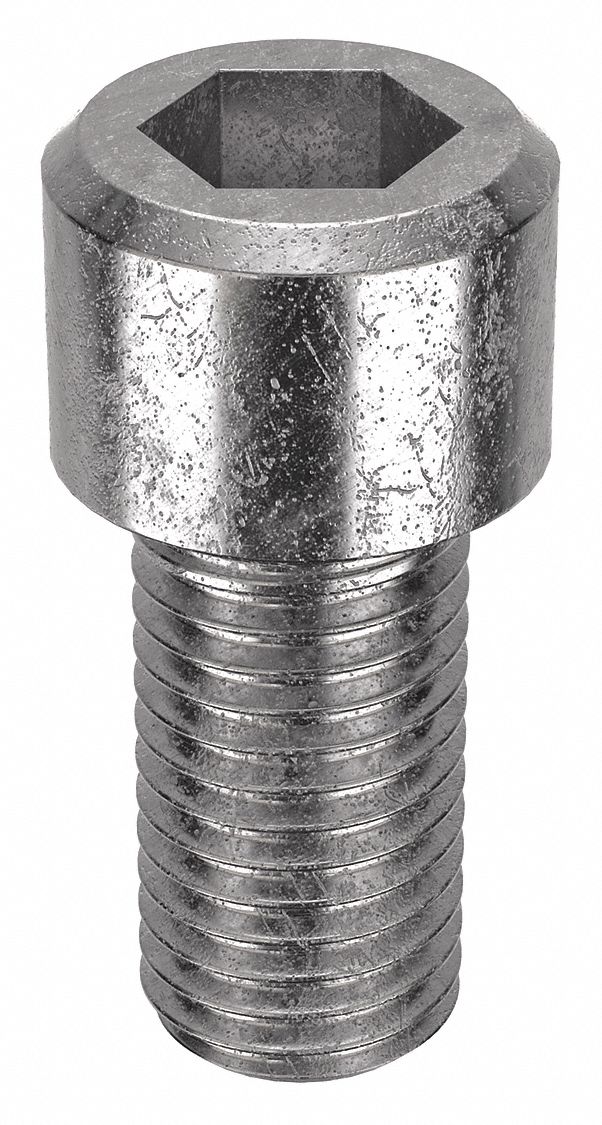 Socket Head Cap Screw: 5/16"-24 Thread Size, 5/8 in Lg, Std, Plain, Stainless Steel, 18-8, 100 PK