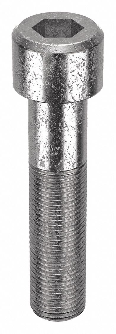 Socket Head Cap Screw: 1/2"-20 Thread Size, 2 1/4 in Lg, Std, Plain, Stainless Steel, 18-8, 10 PK