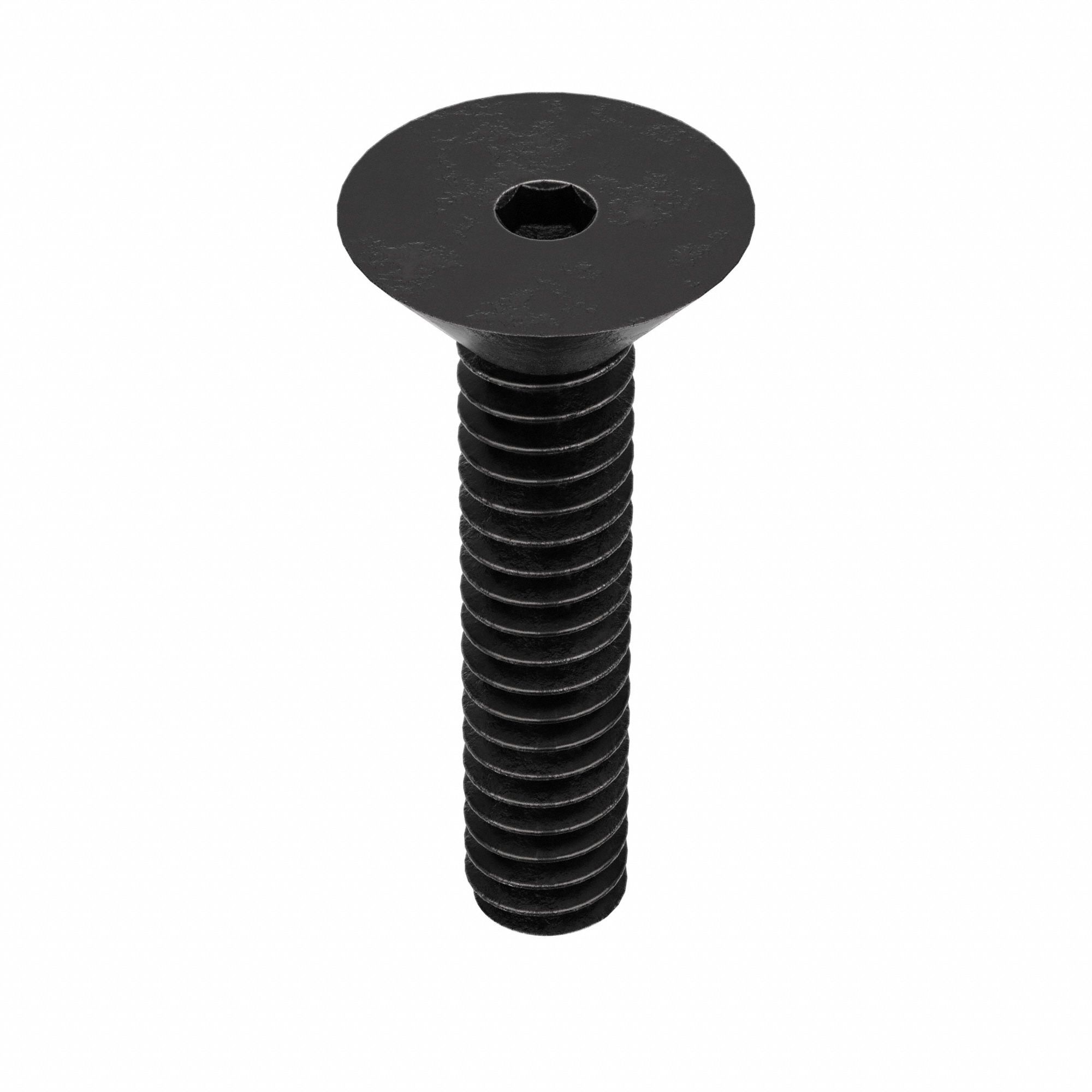 Socket Flat Head Screw: #4-40 Thread Size, 1/2 in Lg, Flat, Black Oxide, Alloy Steel, 100 PK