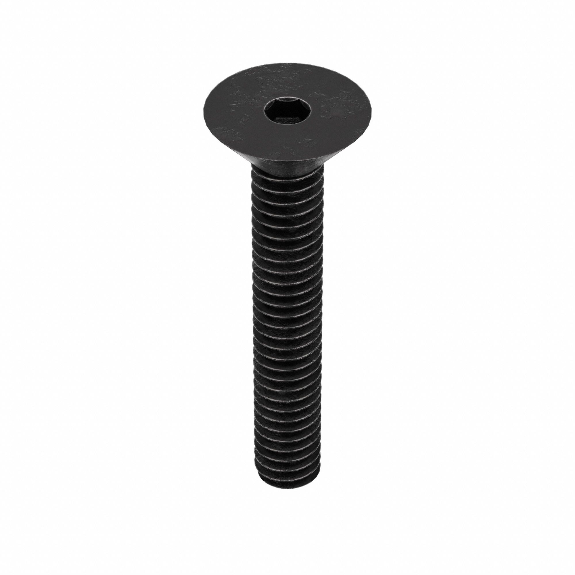 Socket Flat Head Screw: #5-40 Thread Size, 3/4 in Lg, Flat, Black Oxide, Alloy Steel, 100 PK