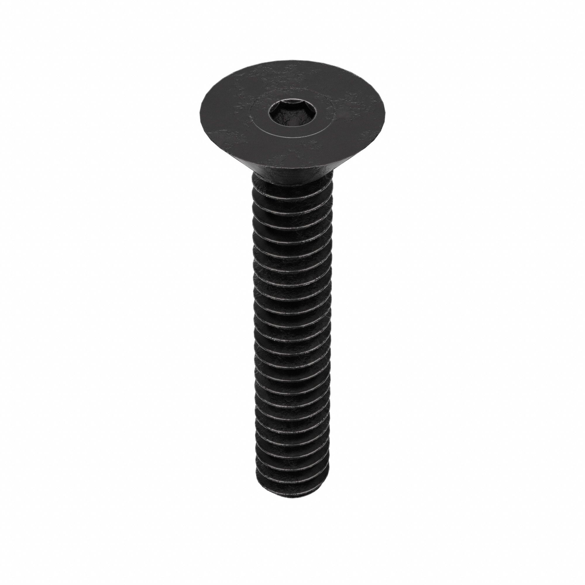 Socket Flat Head Screw: #6-32 Thread Size, 3/4 in Lg, Flat, Black Oxide, Alloy Steel, 100 PK