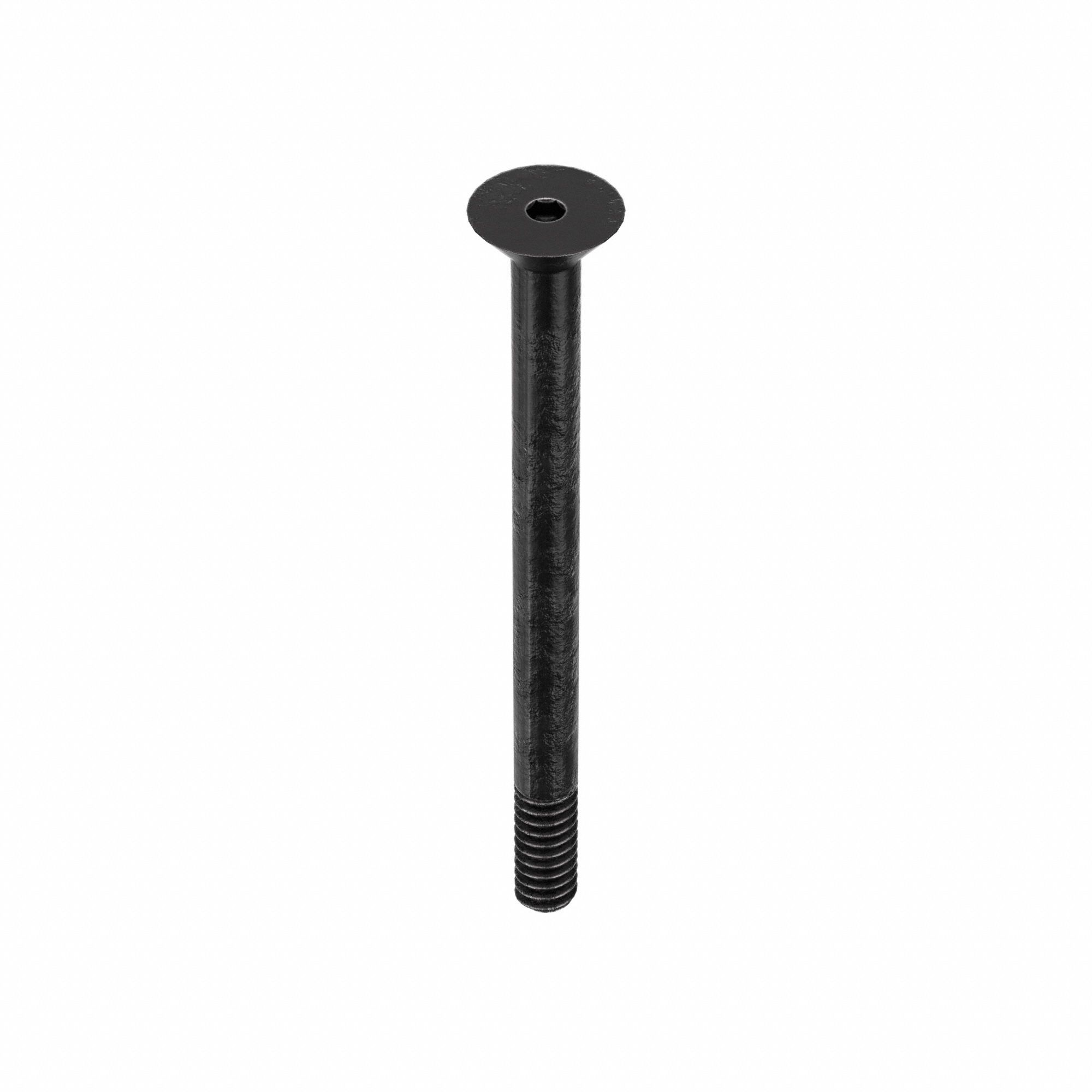 Socket Flat Head Screw: #6-32 Thread Size, 1 3/4 in Lg, Flat, Black Oxide, Alloy Steel, 100 PK